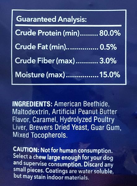 PET FACTORY 78130 BEEFHIDE | DOG CHEWS, 99% DIGESTIVE, RAWHIDES TO KEEP DOGS BUSY WHILE ENJOYING, 100% NATURAL, PEANUT BUTTER FLAVORED ROLLS, PACK OF 20 IN 5″ SIZE, MADE IN USA