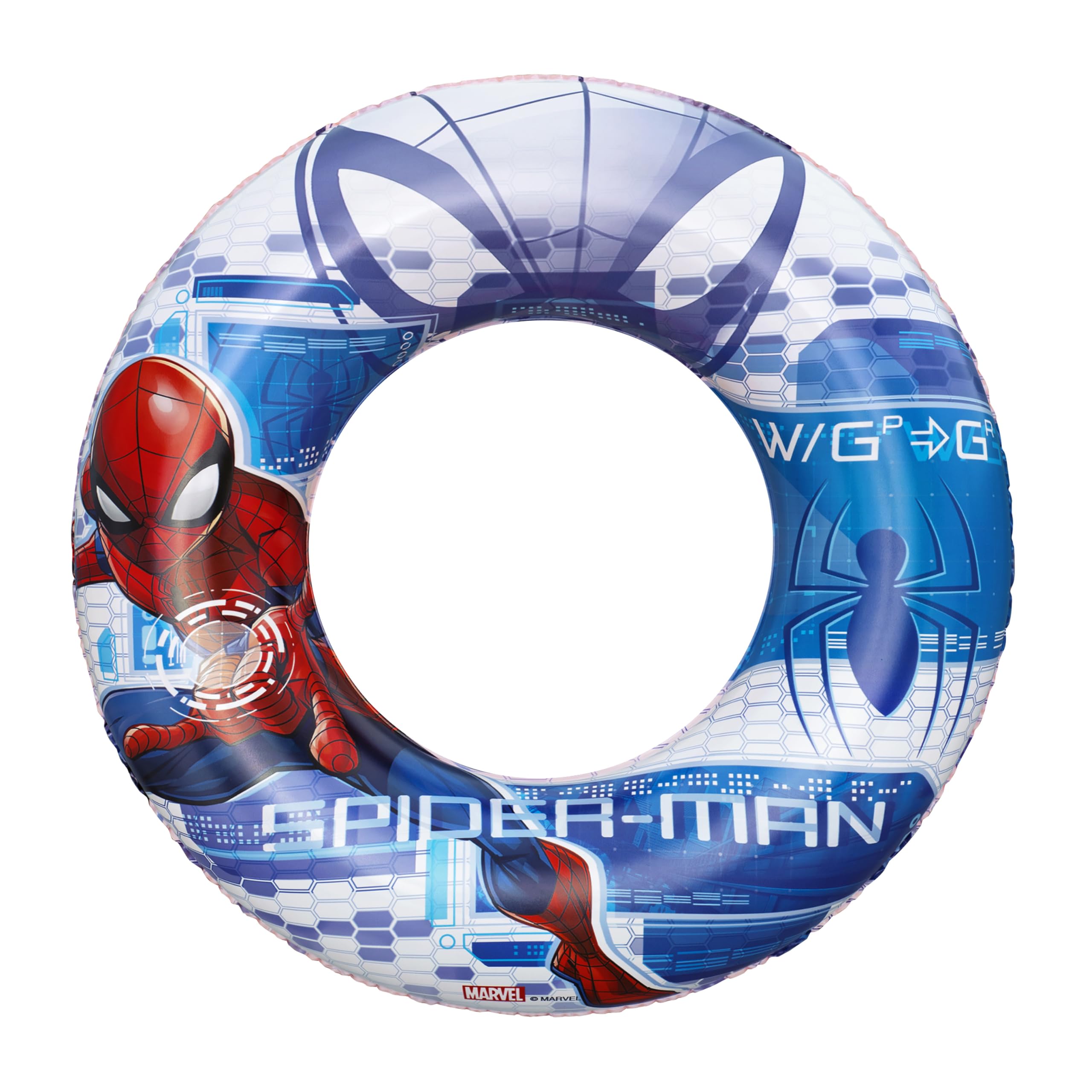 Bestway Spider-Man Kinder-Schwimmring Ø 48 x 11 cm – Aufblasbarer Schwimmreifen, Schwimmhilfe für Pool & Meer, Wasserspielzeug für Kinder von 3-6 Jahren 4