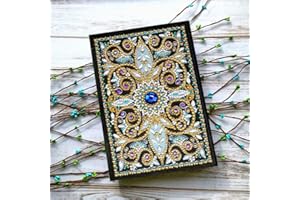 Huacan Diamond Painting Cover Notebook Journal for A5 60 Pages Christmas Gifts