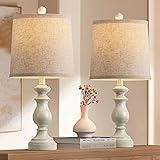 PARTPHONER Traditional Table Lamp Set of 2, Rustic