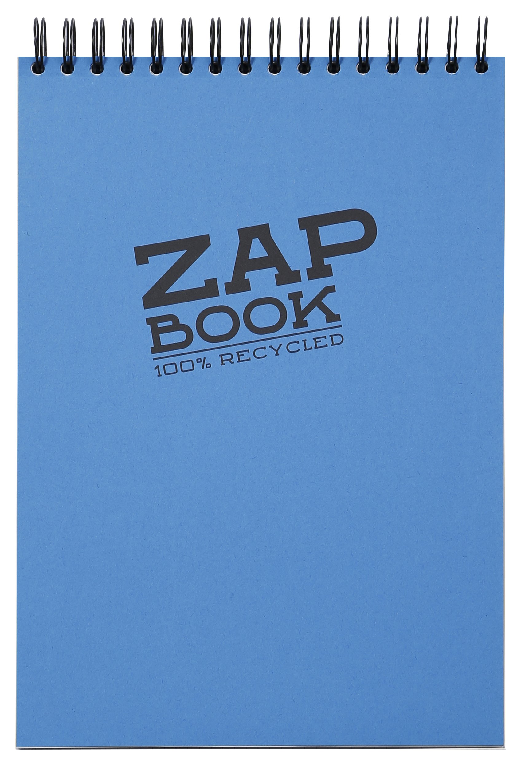 Clairefontaine - Ref 8356C - Recycled Zap Book (160 Pages) - A4 (297 x 210mm) Size, Recycled 80gsm Paper, Acid Free, pH Neutral - Assorted Bright Colours (Pack of 5)