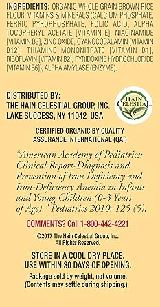 earth's best organic cereal