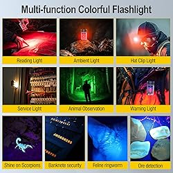 BORUIT V30 Rechargeable EDC Flashlight with 365nm