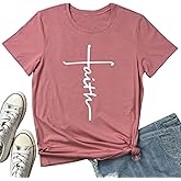 BLACKMYTH Graphic T-Shirts for Women Faith Shirts for Women