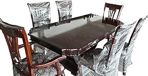 COMEDOR TIPO INGLES PROVENZAL DE 6 ASIENTOS (4 SILLAS NORMALES Y 2 CON