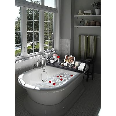 Buy Bamboo Black Bathtub Tray Bathtub Caddy With Soap Box Luxury Natural Wooden Bathtub Tray Bath Tray For Tub Bath Tub Table Caddy Bathroom Caddy With Tablet Holder Bamboo Bath Tray