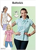 Butterick Patterns 6563 A5 Sizes 6-14 Misses' Top, Tissue, Multi-Colour, 17 x 0.5 x 22 cm