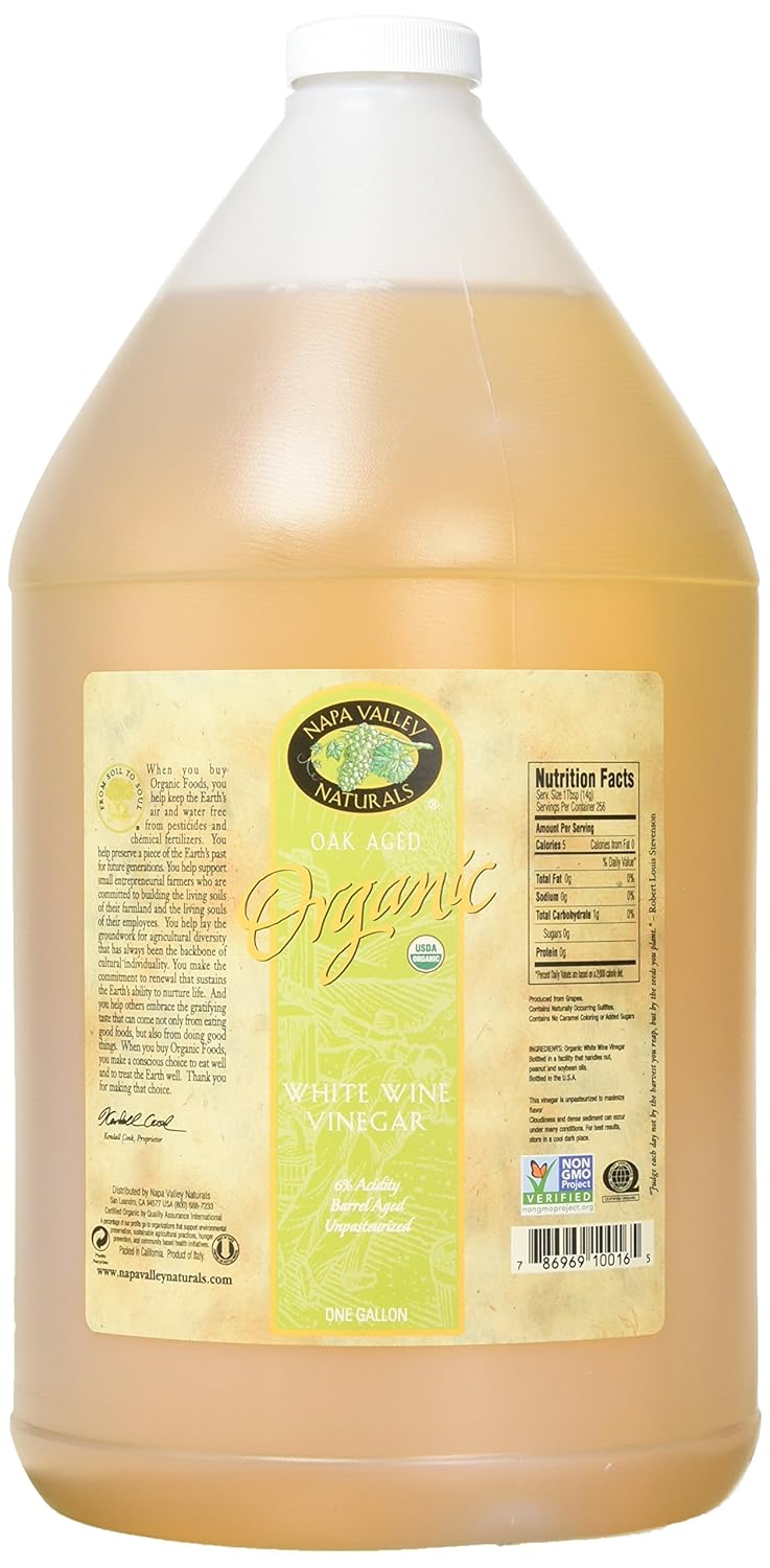Amazon Com Napa Valley Naturals Organic White Wine Vinegar 128