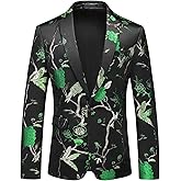 Rogers & Morris Blazer for Men Casual Slim fit Suit Jacket Dress Party Floral Men's Sport Coat Chaqueta de Traje para Hombre