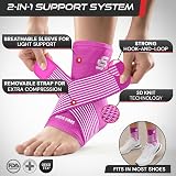 SS Sleeve Stars Ankle Brace with Removable Strap Pink Size S 9-10 view 3