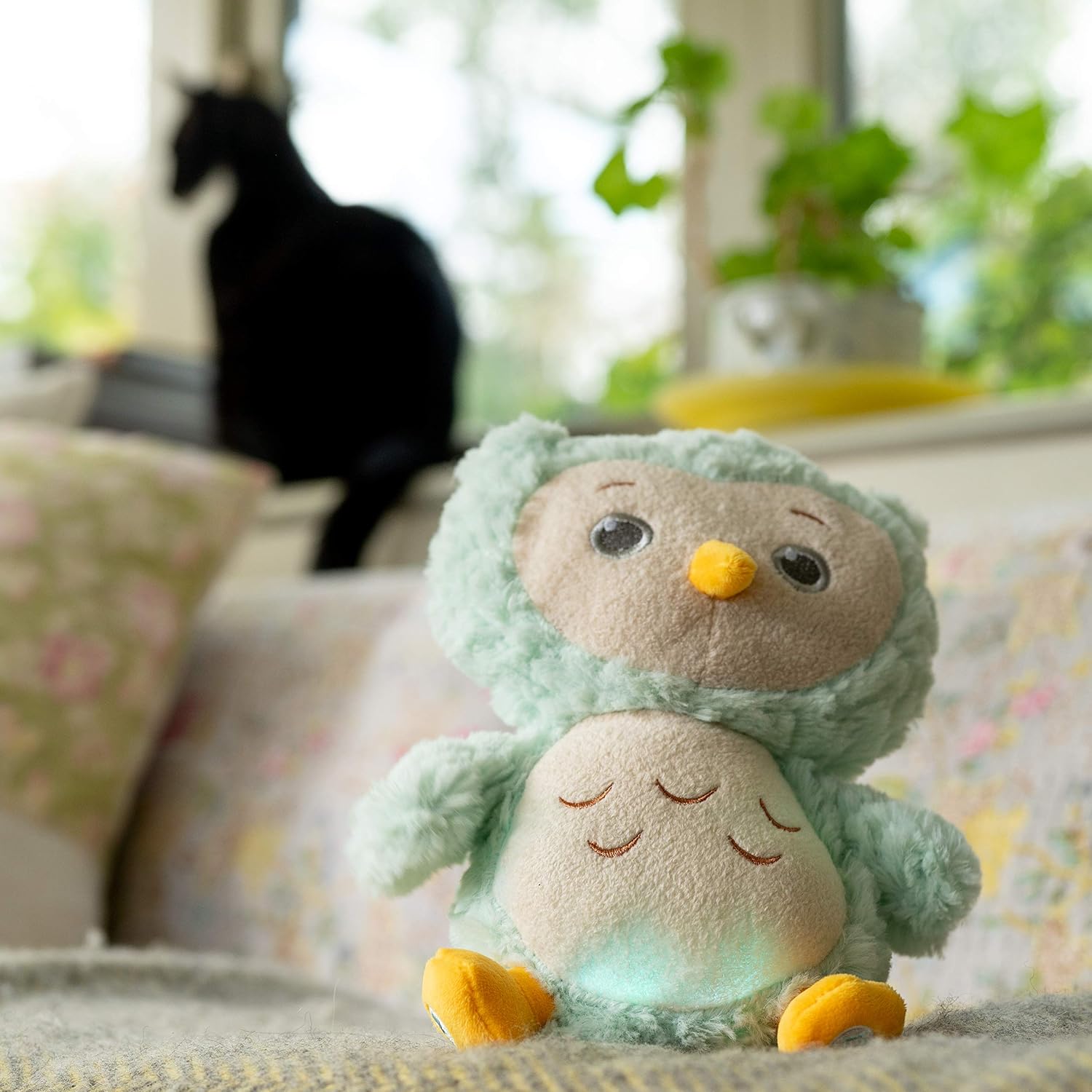 Musical Glowing Light Up Owl - Soft Toy Children's Plush Gift - Image 3