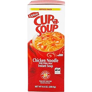 Lipton TJL03487 Cup-a-Soup, .45 oz., 22/BX, Chicken Noodle