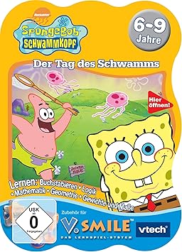 VTech 80-092444 - V.Smile Lernspiel SpongeBob Schwammkopf - Der Tag des Schwamms