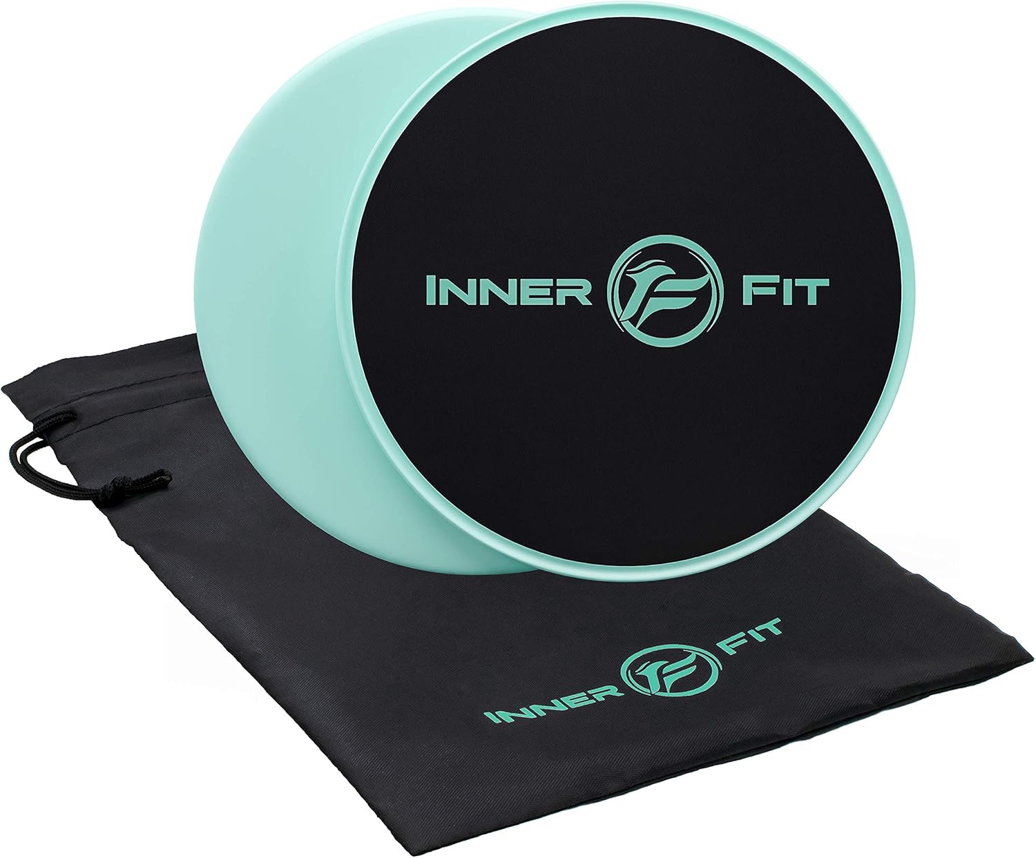 InnerFit Core Sliders for Working Out - Set of 2 Dual Sided Exercise Sliders Fitness Discs - Durable Strength Slides Suitable for Carpets and Hardwood Floors