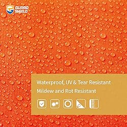 GUARD SHIELD Orange Tarp 20x20 Feet Waterproof