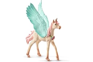 Schleich bayala, Unicorn Toys for Girls and Boys, Decorated Baby Unicorn Pegasus Toy Figurine, Ages 5+