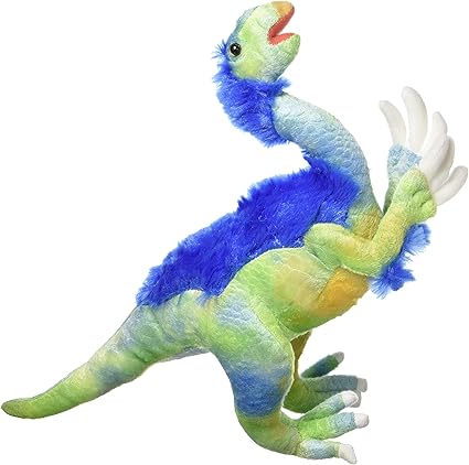 feathered velociraptor plush