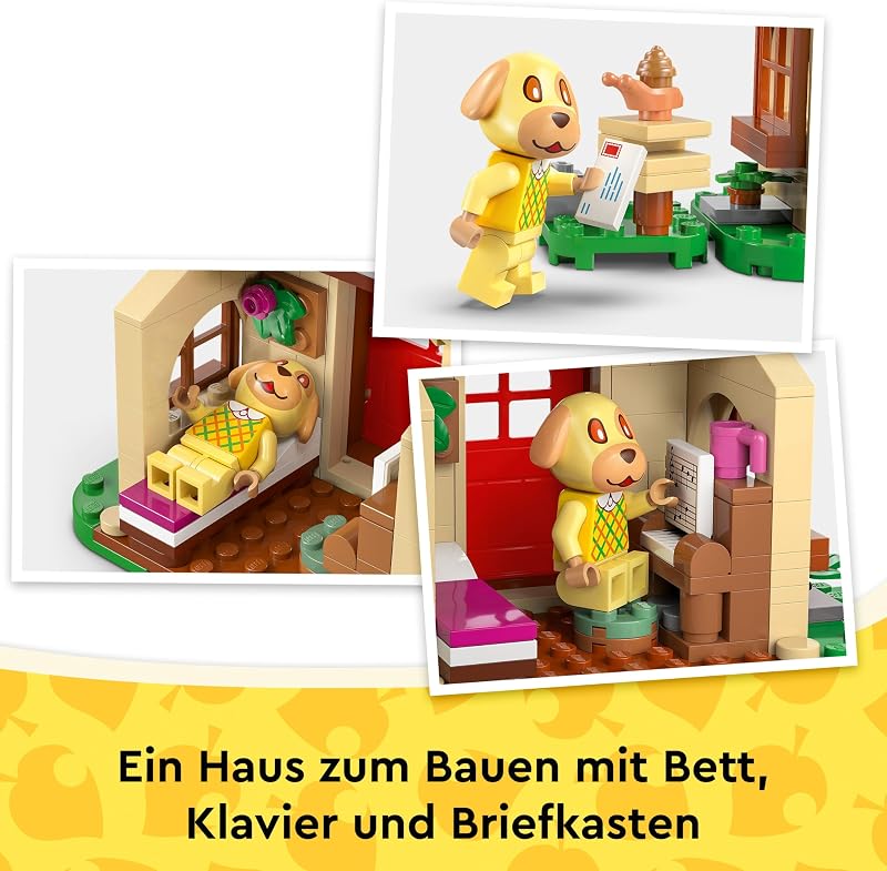 Animal Crossing - Bienchens gemütliches Haus - Spielzeug mit Minifigur, Klavier, Picknicktisch & Lebensmittel Zubehör - Spielset Gamer Geschenk für Mädchen, Jungen & Fans ab 6 Jahren - 77058 — Foto 5 von 8