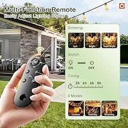 addlon 78(72+6) FT Solar String Lights