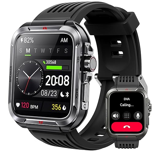 KEEPONFIT Smart Watch for Men, Answer/Make Bluetooth Calls, Metal