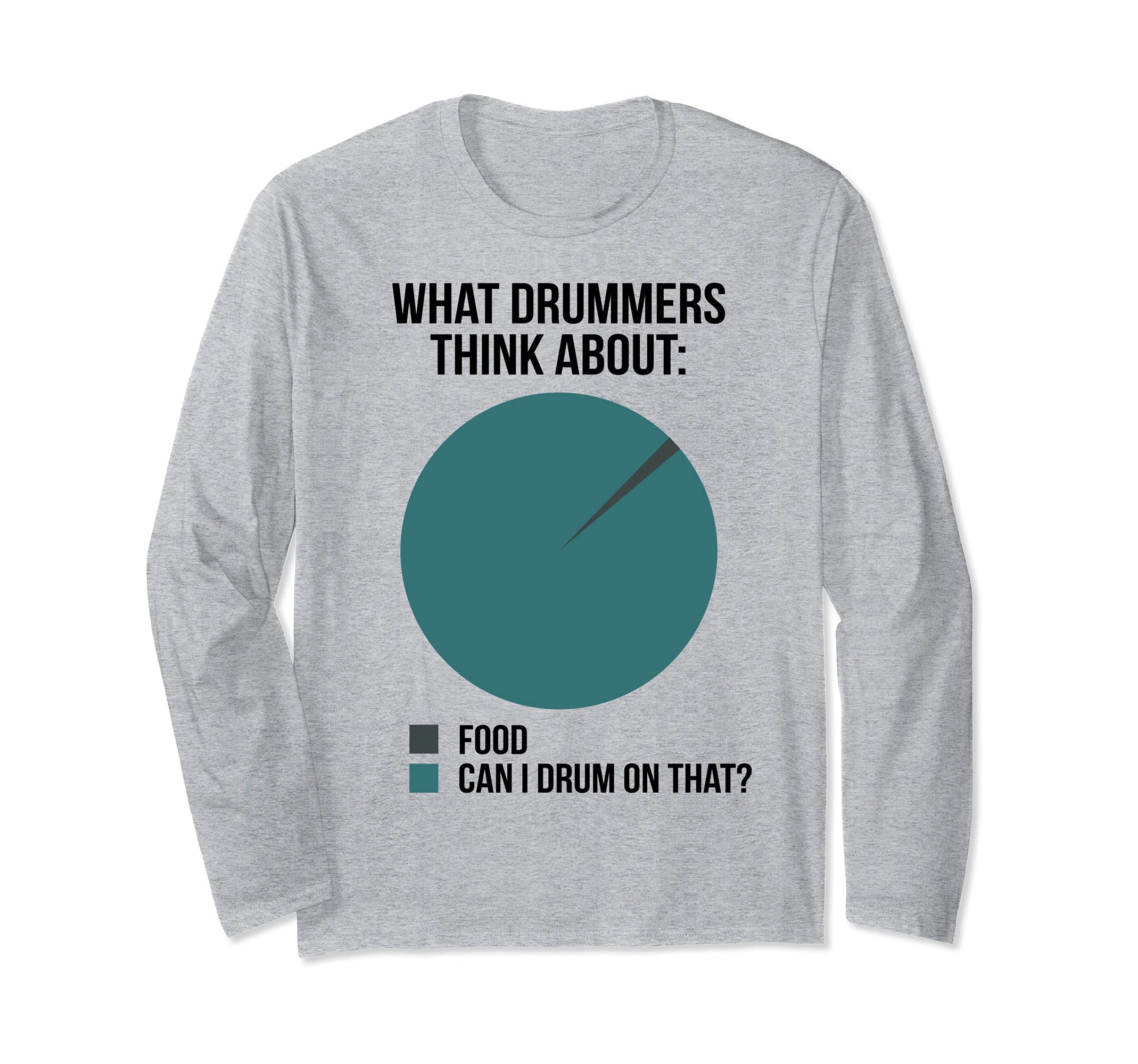 Funny Drummer Saying Drumming Drums Percussion I Statistics Long Sleeve T-Shirt