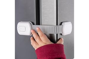 HOMEBRELLA 10-Pack Cabinet Locks Baby Proofing - Childproof Locks for Cabinets, Drawers, Cupboard, Refrigerator, Toilet Seat, Trash Can, Dishwasher