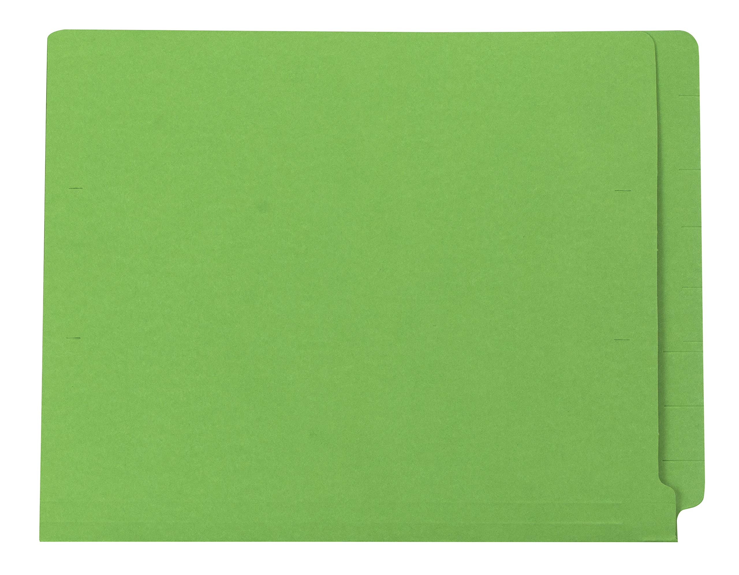 Photo 1 of The File King End Tab Green File Folder - Letter Size | Box of 100 | Full Side Folder for Medical Charts & Office Filing | Space for Jacket Labeling | 11-Point Fiber Construction | Made in The USA