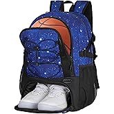 Goloni Basketball Backpack,Large Sports Bag with Ball Compartment & Shoe Compartment,Basketball Bag Fit Volleyball, soccer,Gym