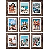 Vittanly 4x6 Picture Frames Set of 9, Shatter