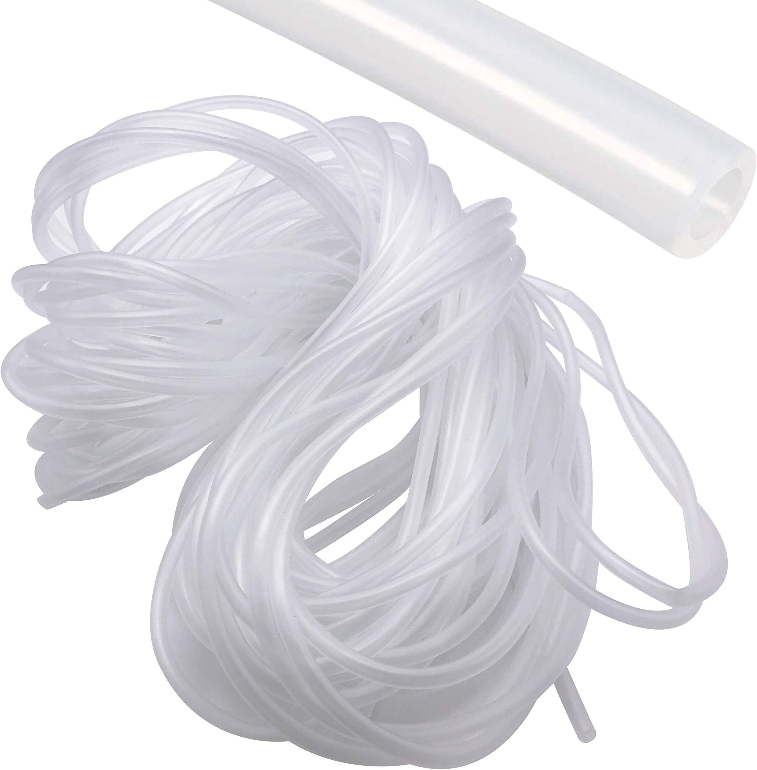 NACX82Ft Aquarium Airline Tubing, Soft Air Pump Hose for Fish Tank, 4mm ID, 6mm OD, 25M Long Flexible Clear