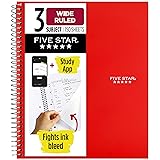 Five Star Spiral Notebook + Study App, 3