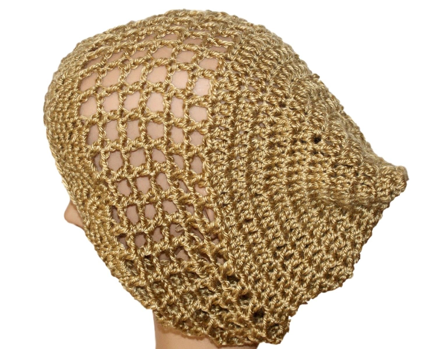 crochet mesh hat