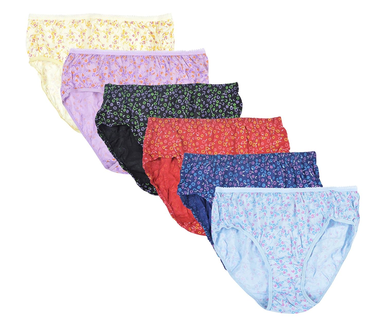 Buy Bliss Women's Panties, Combo of 6 _ 100, Multi