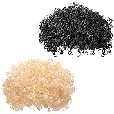 Hotop 2 Pcs Halloween Afro Wig Short Curly Rocker Party Afro Wig 70s 80s Synthetic Fluffy Cosplay Fancy Funny Wigs for Men Women Disco Party Play