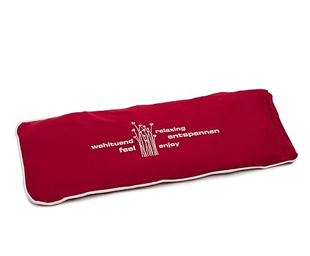 Amago Cojín de Cereales con Funda, 50 x 20 cm, Rojo, 70001-37 ...