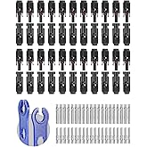 BougeRV 44PCS Solar Connector with Spanners IP67 Waterproof Solar Panel Cable Connectors Male/Female 22Pairs(10AWG)