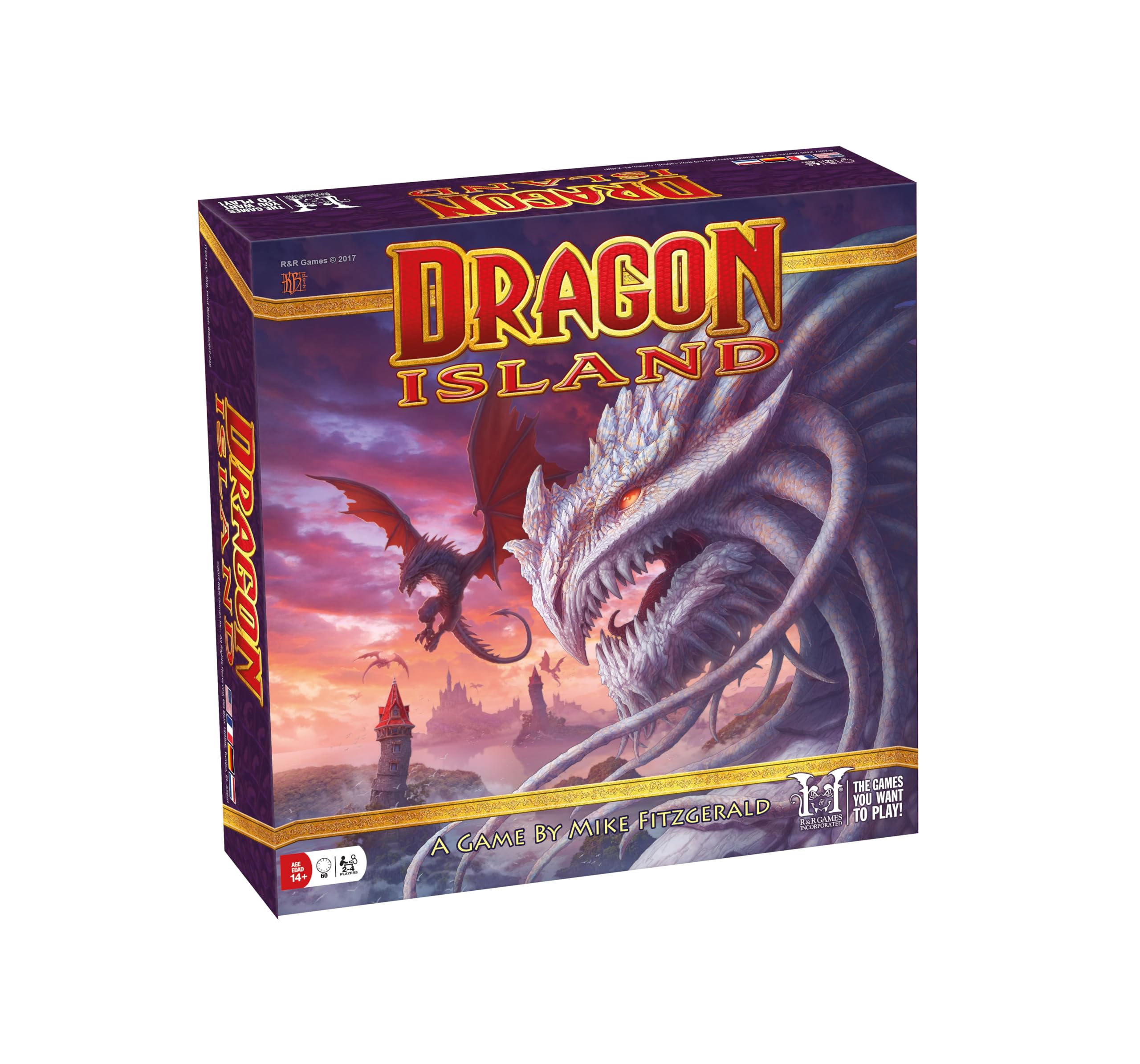 R&R Games Dragon Island Fantasy Exploration Game, Strategic Wizard Exploration Board Games for Adults and Teens