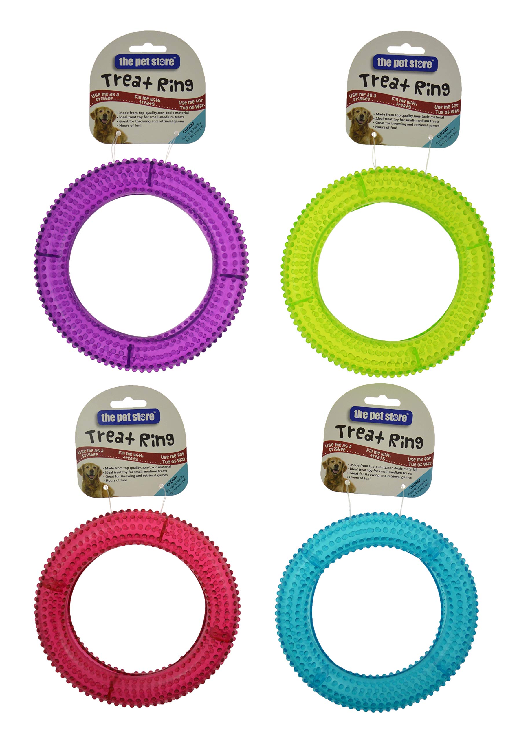 The Pet Store Treat Ring Dog Toy. Great for Throwing and Retrival Games. Hours of Fun for Your Dog.