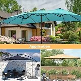 HEIMUNI Parasol Cover 2-4m Cantilever 230x67x67 Waterproof UV 420D Oxford view 8
