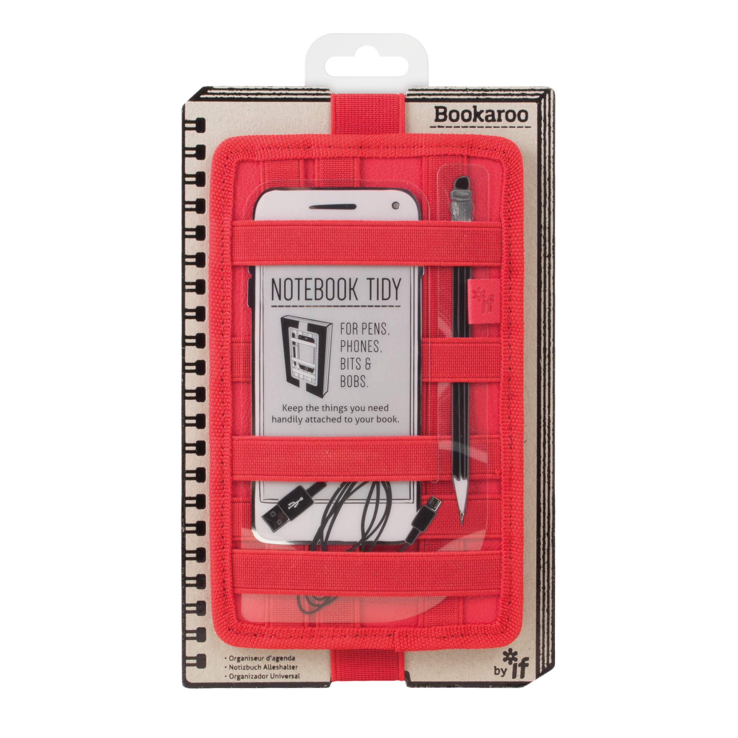 IF 40903 Tidy Bookaroo Notebook - Red — image 1