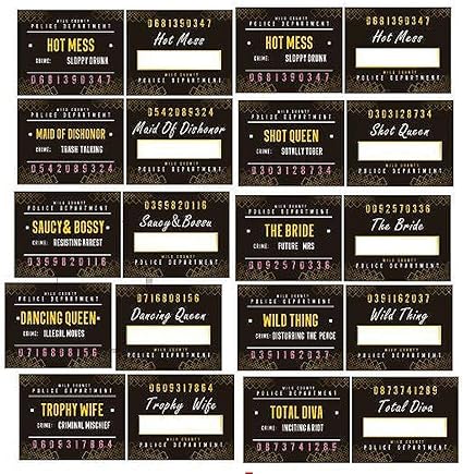 Amazon Com Bachelorrette Party Mugshot Signs Girls Night Out