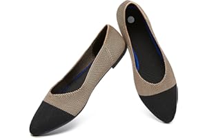 Eydram Women's Flats Pointed Flats Shoes Women Breathable Ballet Flats for Women Mesh Shoes for Women Flats Comfortable