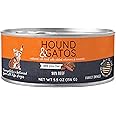 Hound & Gatos Wet Cat Food, 98% Beef, case of 24, 5.5 oz cans