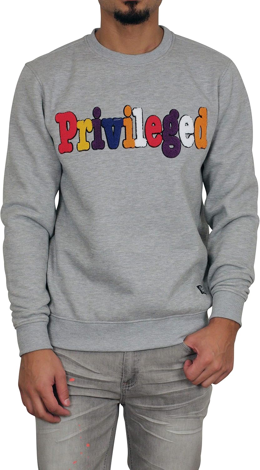 BLEECKER & MERCER Privileged Crew Neck Fleece at Amazon Menâs Clothing store