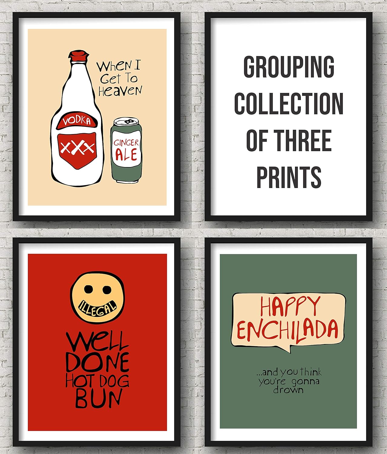 John Prine Inspired Collection of 3 Poster Prints | 11x14 | Fan Art | Lyric Art