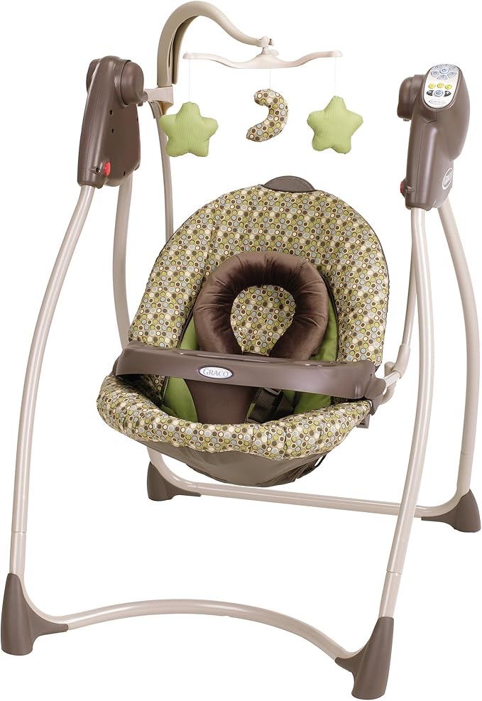 Graco Lovin Hug Swing Lowery, Green/Brown Amazon.ca Baby