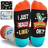 HAPPYPOP Funny Animal Gift Ideas - Owl Eagle Cheetah Tiger Frog Fox Dinosaur Turtle Socks