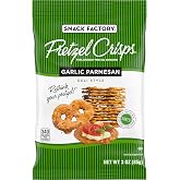 Snack Factory Pretzel Crisps, Garlic Parmesan, On-the-Go Bag, 3 Oz