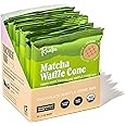 Raaka Chocolate Matcha Waffle Cone Bar, Matcha Vegan White Chocolate | Gourmet Bean-to-Bar | Organic, Vegan, Fair Trade, Soy Free, Non GMO, Gluten Free, Kosher | 1.0 oz Bars, 10-Pack