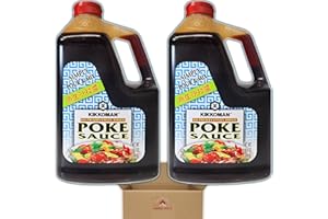 Kikkoman Pour and Mix Poke Sauce 10.5 Pound Bulk Pack - 2 5 lb 4 oz Jugs - No Preseratives Added - Perfect for Poke Bowls, Marinades, Dipping Sauces - Comes in Maple Hills Market Protective Box